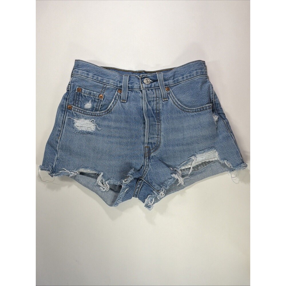Levi’s 501 Women’s High Rise Cutoff Jean Shorts Size 24W